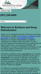 Mobile Screenshot of ericksonandhongortho.com